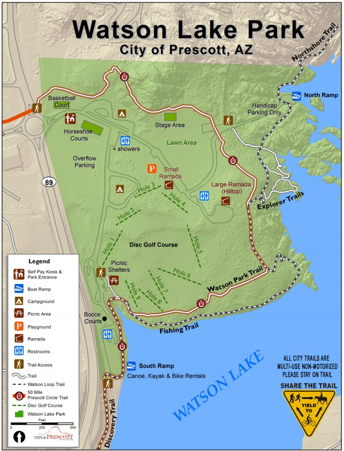 Northshore Trail Watson Lake • Hiking • Arizona •