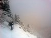 The canyon is out there...somewhere.