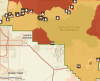 Only the darkest brown areas are closed due to current/recent fires.