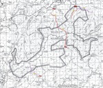 Hell's Gate Trail #37 - Vintage Map