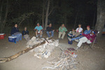 Saturday night at Camp Schulhauser.  L/R - Janelle, Scott, Randy, Brent, Randal, Angela, Anne, Ambika... photo of comment